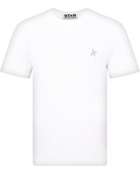 Golden Goose - Glitter Logo-print Short-sleeve T-shirt - Lyst