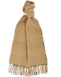 Burberry - Check Reversible Scarf Scarves, Foulards - Lyst