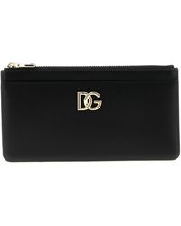 Dolce & Gabbana - Logo Leather Cardholder Wallets, Card Holders - Lyst