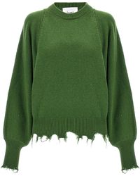 Nude - Fringed Borders Sweater Sweater, Cardigans Green - Lyst