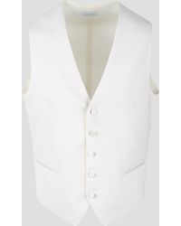 Tagliatore - Gilet Bianco-Uomo - Lyst