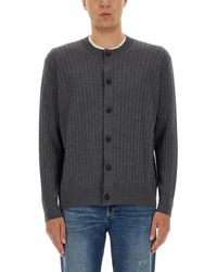 Bottega Veneta - Ribbed Wool Cardigan - Lyst