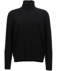 Ballantyne - Wool Turtleneck Sweater Maglioni Nero - Lyst