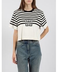 Givenchy - 4g Stripes Cotton T-shirt - Lyst