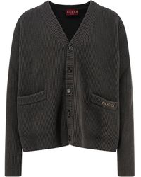 Gucci - Ribbed Wool And Cashmere Cardigan - Lyst