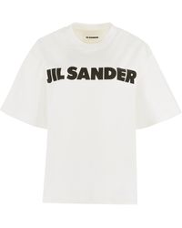 Jil Sander - Cotton Logo T-shirt - Lyst