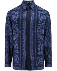 Versace - Camicia in seta Barocco - Lyst