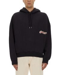 Jacquemus - Cotton Sweatshirt With Embroidered Varsity Patch - Lyst