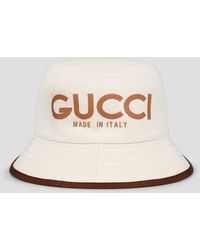 Gucci - Print bucket hat - Lyst