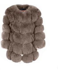 Wanan Touch - Classic Kaki Fox Fur Jacket - Lyst