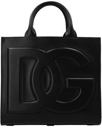 Dolce & Gabbana - Logo Handbag Borse A Mano Nero - Lyst