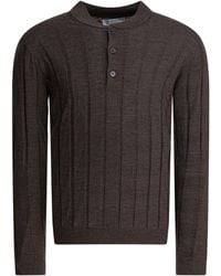 Brunello Cucinelli - Wool And Cashmere Crewneck Sweater Knitwear - Lyst