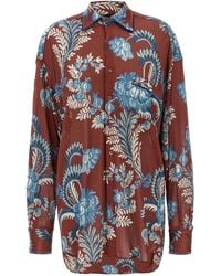 Etro - Floral Foliage Shirt - Lyst