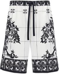 Dolce & Gabbana - 'Maiolica' Print Bermuda Shorts - Lyst