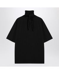 Lemaire - T-Shirt With Scarf Detail - Lyst