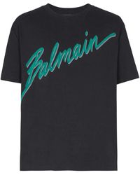Balmain - T-Shirt Con Logo-Uomo - Lyst