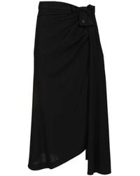 Balenciaga - Draped Tailored Skirt - Lyst