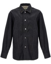 Jil Sander - Denim Overshirt Camicie Blu - Lyst