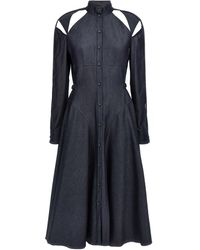 Giovanni bedin - Cut-Out Denim Dress Dresses - Lyst