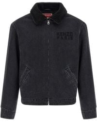 KENZO - Happy Tiger Puffer Jackets Nero-Uomo - Lyst