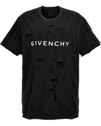 Givenchy - 2 Layers Logo Cotton T-shirt - Lyst