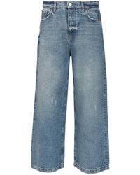 AMISH - Wide Leg Jeans Trousers Blue - Lyst