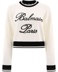 Balmain - Sweater With Logo - Lyst