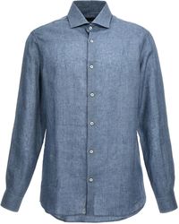 Moorer - Linen Shirt Shirt, Blouse - Lyst