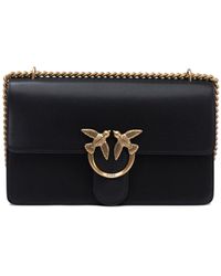 Pinko - Borsa a tracolla in pelle con fibbia Love Birds Diamond Cut - Lyst
