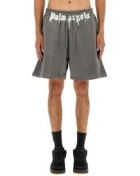 Palm Angels - Shorts With Logo - Lyst