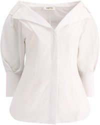 F.it - Shirt With Open Collar - Lyst