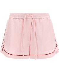 Off-White c/o Virgil Abloh - 'jacquard Satin Pajama' Shorts - Lyst