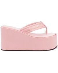 Coperni - Rounded Toe Satin Stitched Profile Sandals - Lyst