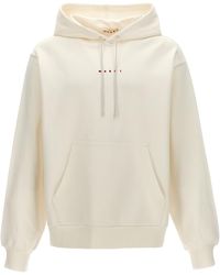 Marni - Relaxed-Fit Cotton Hoodie With Logo Print - Lyst