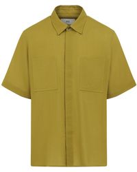 Ami Paris - Lichen Cotton Shortsleeve Classic Shirt-Uomo - Lyst