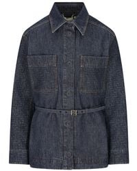 Fendi - Denim Cotton Jacket - Lyst
