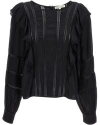 LoveShackFancy - Devika Camicie Nero - Lyst