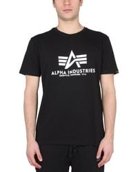 Alpha Industries - T-Shirt With Logo - Lyst