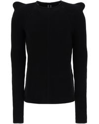 Rick Owens - Pullover In Cashmere Con Spalle A Punta - Lyst