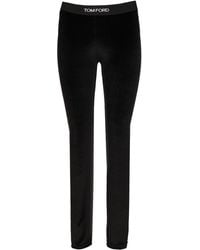 Tom Ford - Form-Fitting Velour Leggings - Lyst