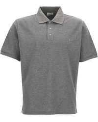 Saint Laurent - Polo Pique T-Shirt - Lyst