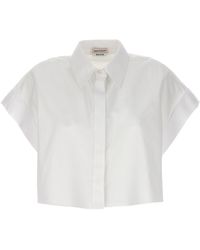 Alexander McQueen - Cropped Shirt - Lyst