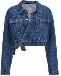 Alexander Wang - 'Wrapped Trucker' Jacket - Lyst