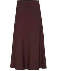 Brunello Cucinelli - Flared Midi Skirt - Lyst