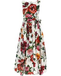 Dolce & Gabbana - Floral Printed Dress - Lyst