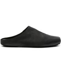 Uma Wang - Leather Slippers With Square Toe - Lyst