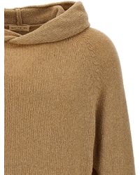Ma'ry'ya - Hooded Jersey Sweater, Cardigans - Lyst