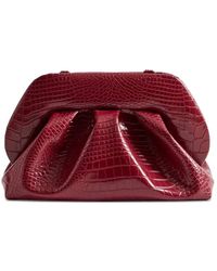 THEMOIRÈ - Tia Crocodile-Effect Clutch - Lyst