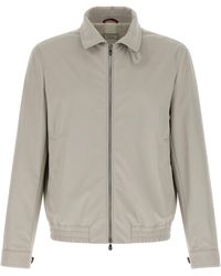Brunello Cucinelli - Nylon Bomber Jacket Puffer Jackets - Lyst