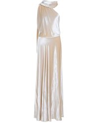 Alberta Ferretti - Velvet Long Dress - Lyst